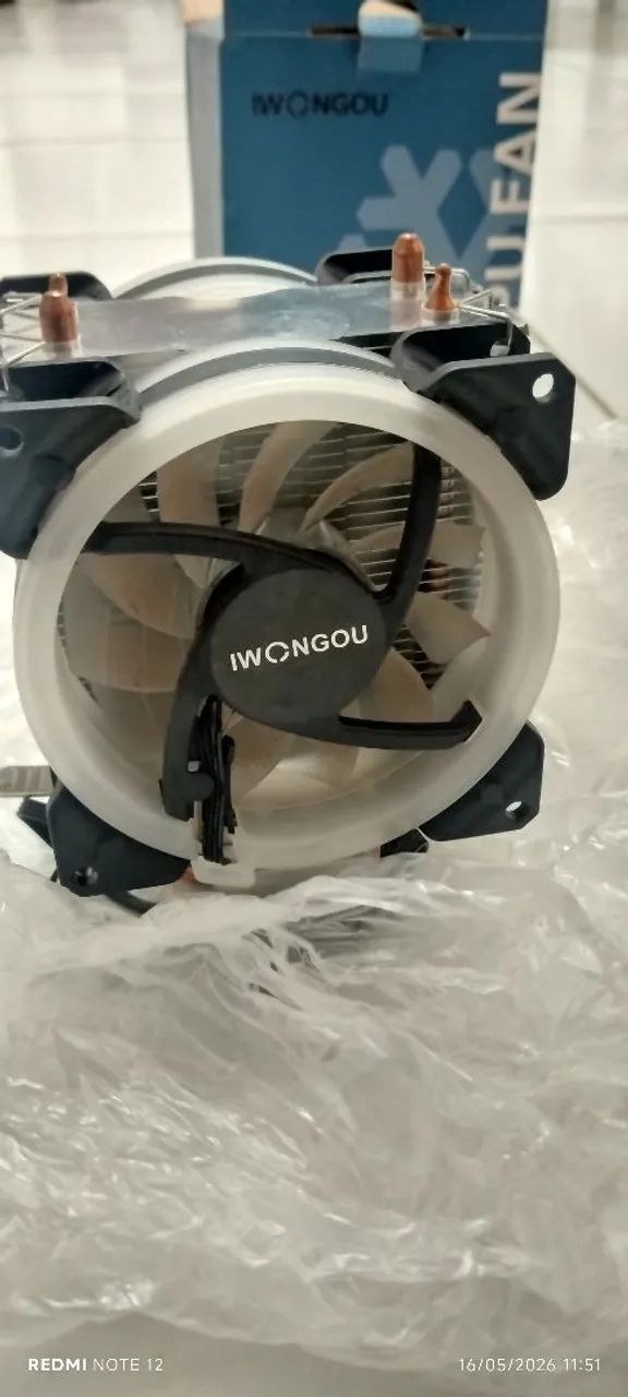 Cooler CPU RGB IWONGOU 90mm - Intel e AMD - Foto 4