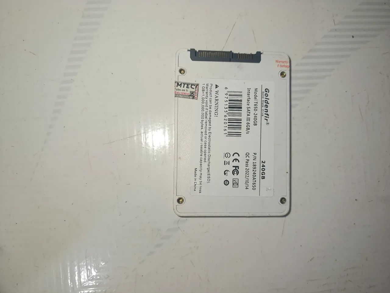 Ssd 240 gb goldenfir faço entrega  - Foto 2
