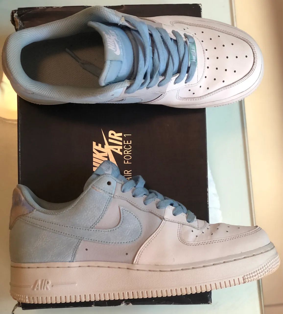 NIKE AIR FORCE 1 '07 LV8 - PSYCHIC BLUE - Foto 2