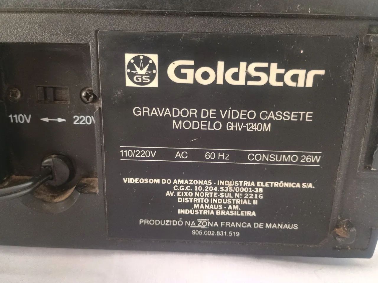 Vhs Gravador e VHS _ Goldstar  - Foto 5