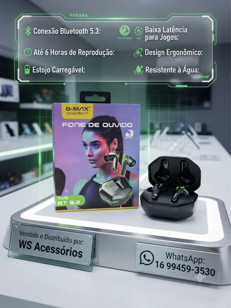 Fone Bluetooth 