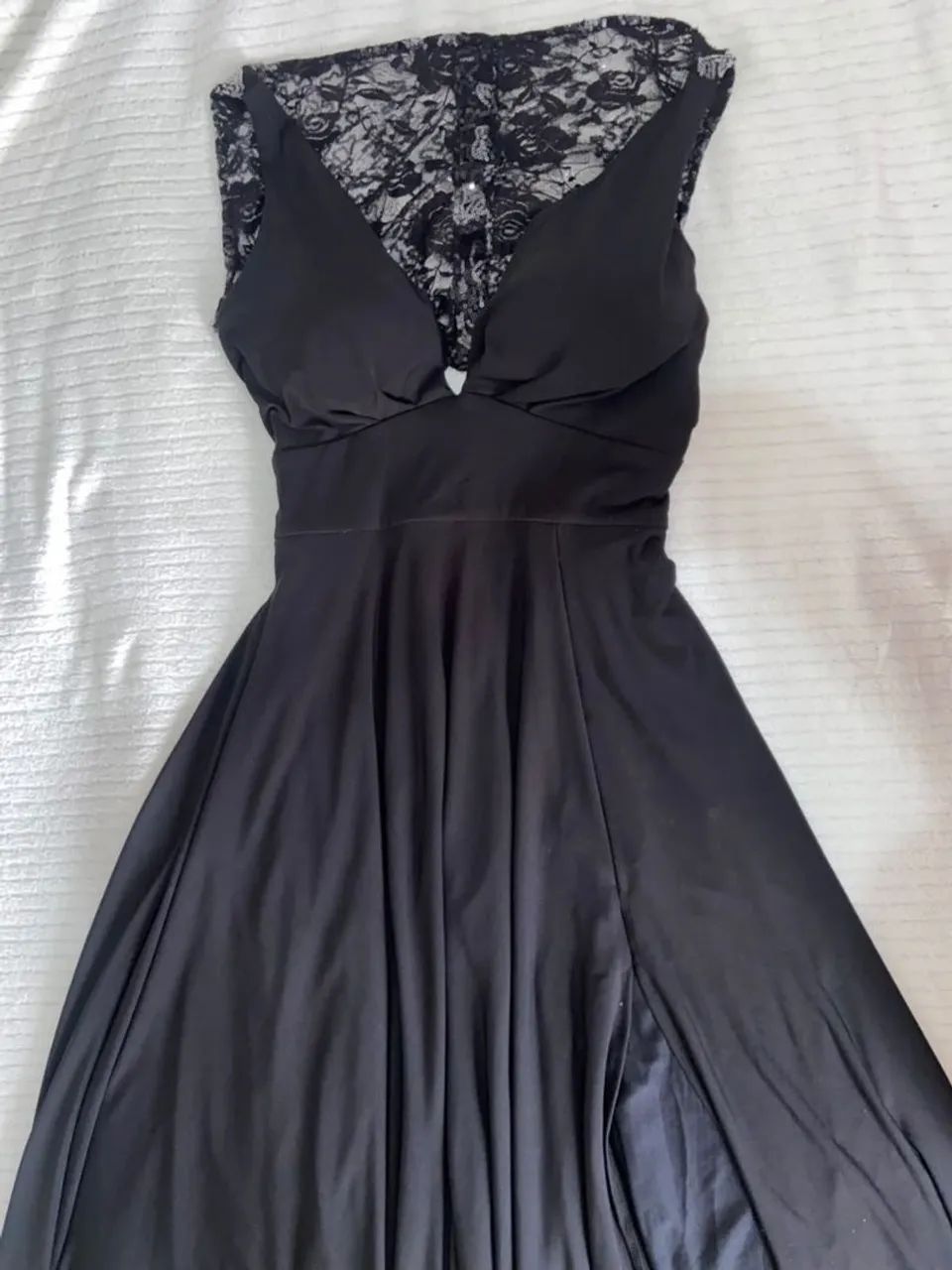 VESTIDO LONGO PESADO PRETO