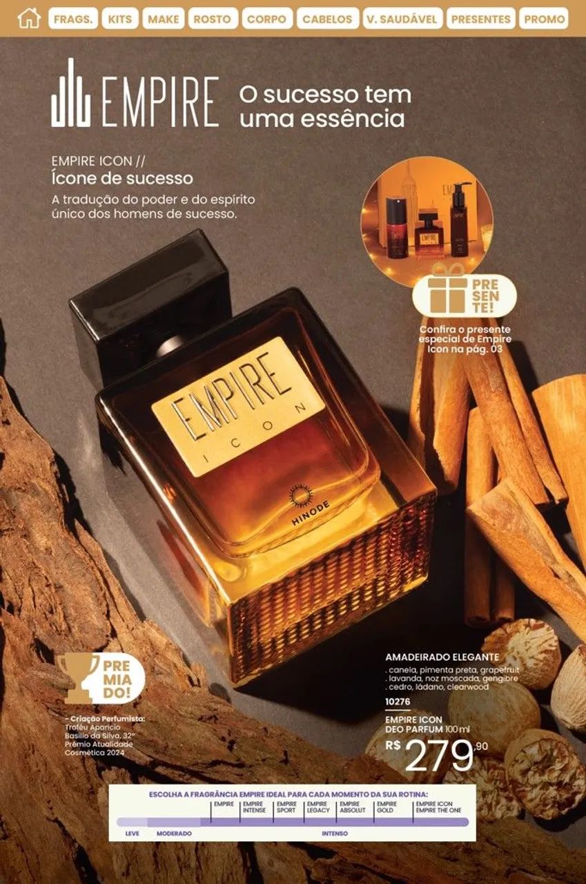 FRAGRÂNCIAS EMPIRE THE ONE e ICON 100ML HINODE - Foto 3