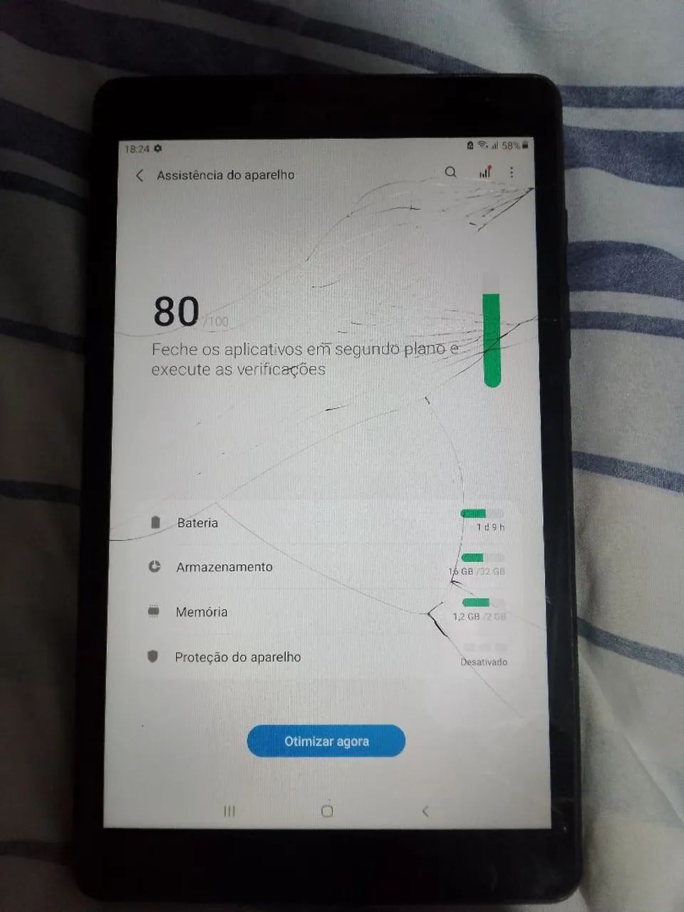 Tablet Galaxy Tab A 8.0 com tela trincada - Foto 4