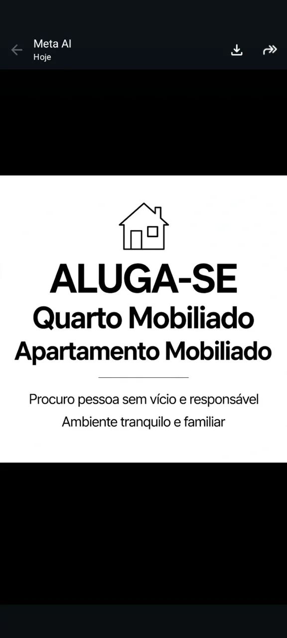 Quarto mobiliado 