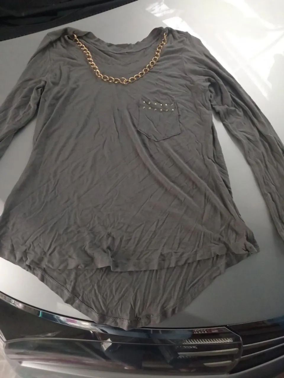 blusa estilosa de algodão  - Foto 2