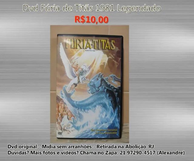 Dvd Fúria de Titãs 1981 Legendado