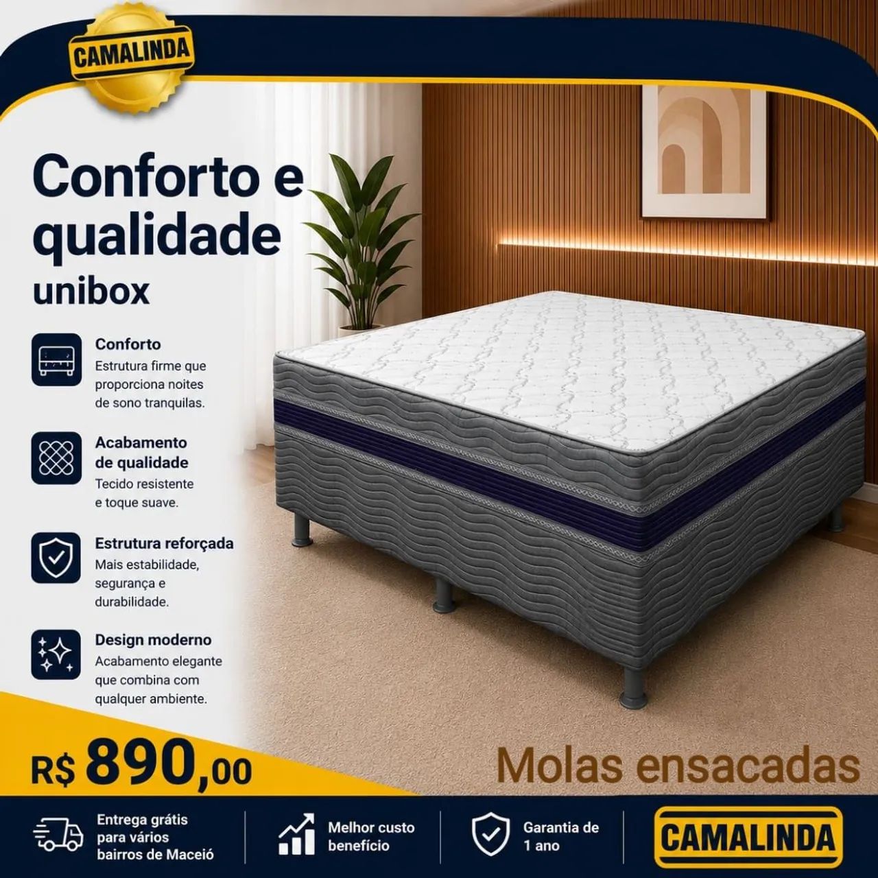 CAMAS LINDAS CONFORTÁVEL E COM PREÇOS ESPECIAIS. - Foto 3