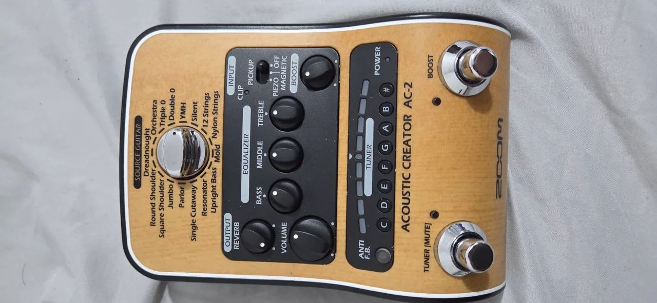 Pedal de Preamp Violão Zoom Ac2  - Foto 5