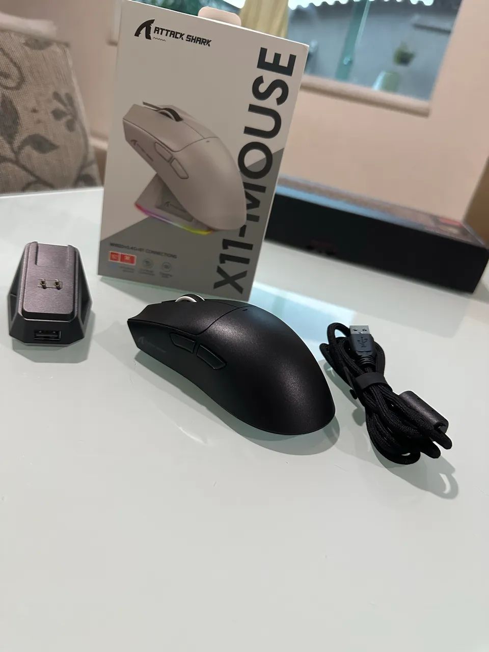 ? MOUSE GAMER ATTACK SHARK X11 ? NOVO! ? - Foto 2