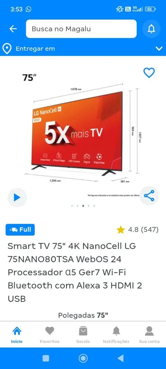 Tv 75 polegadas  - Foto 2