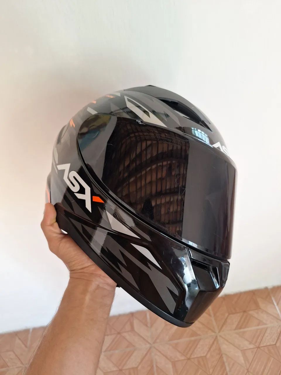 Capacete Asx DETALHE VISEIRA CAINDO!!!