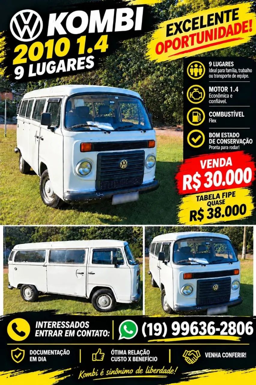 Volkswagen Kombi STANDARD 1.4 MI TOTAL FLEX 8V 2010