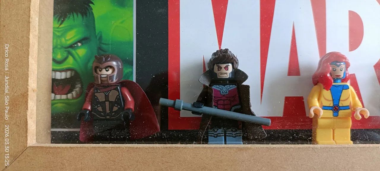 Quadro de 05 Minifigues Lego Marvel X Men  - Foto 4