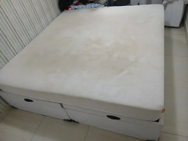 Cama box Baú Bipartida King + Colchão Emma Original  - Foto 3