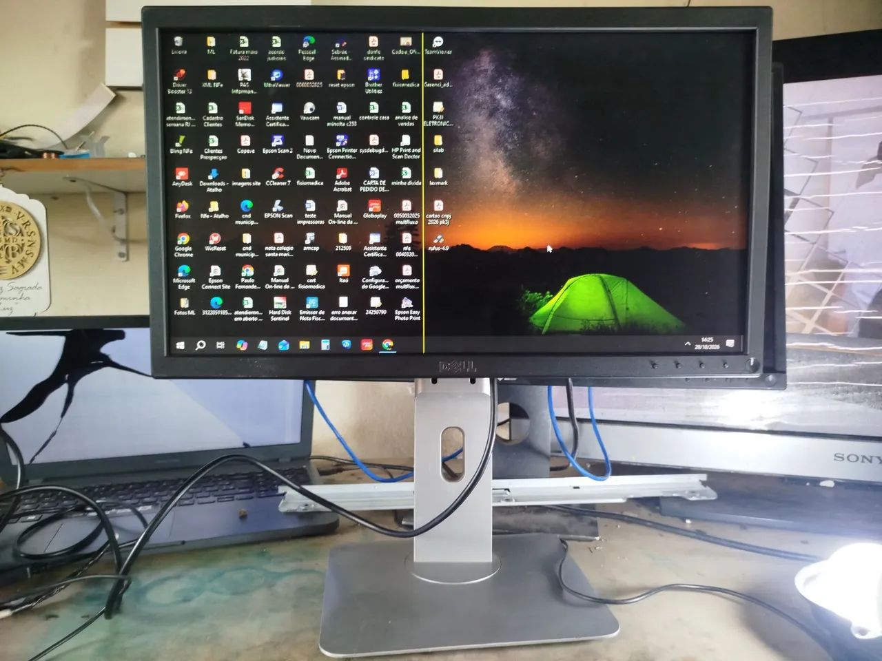Monitor Dell 20 polegadas com 1 linha, HDMI e display Port, oportunidade para 2° tela