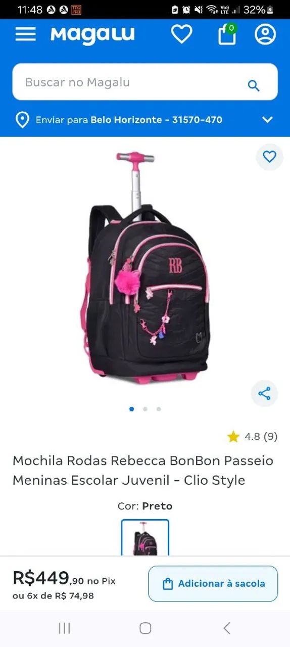 Mochila Rebecca Bombom  - Foto 5