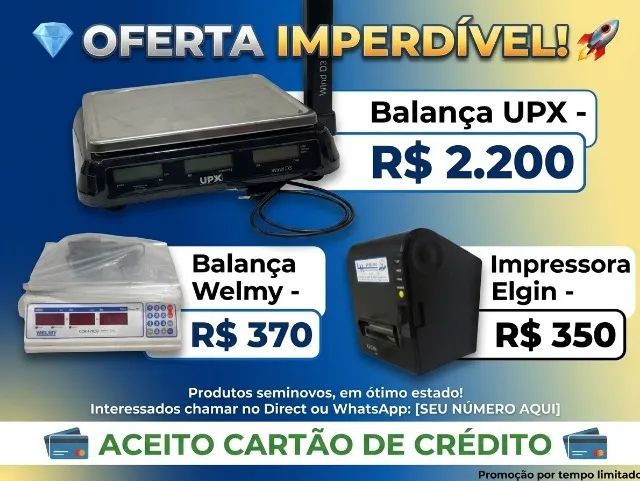 Balança + Impressora Fiscal