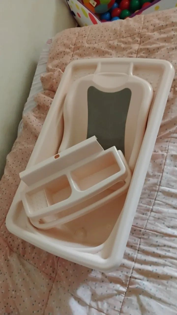 Banheira com trocador infantil 