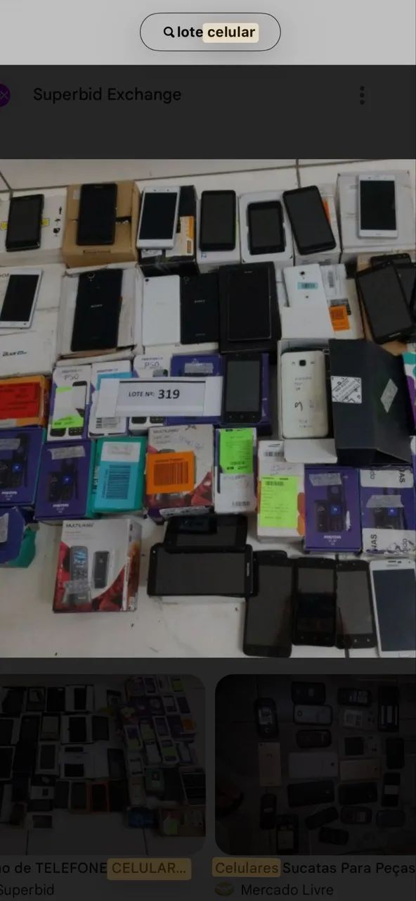 Lote de capa, cabos, protetores 