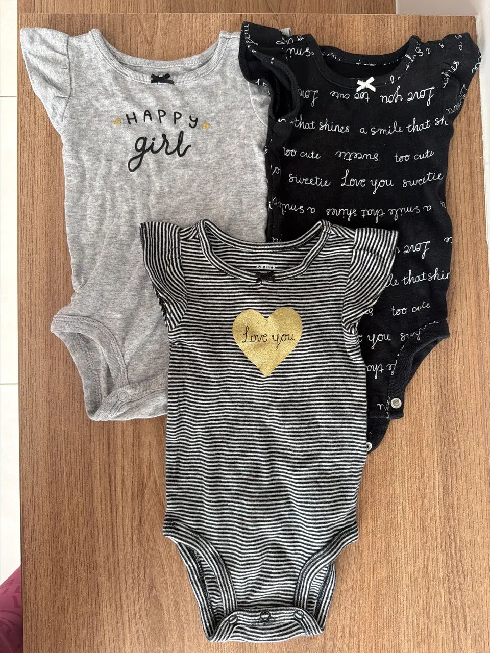 Conjunto 3 bodys Carters 3 meses
