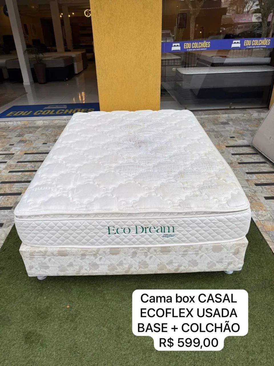 Cama Box Casal ECOFLEX USADA - ENTREGO 