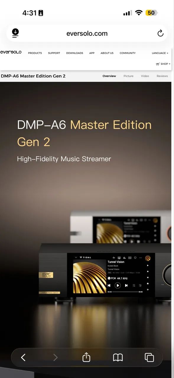 Vendo streamer Eversolo DMP-A6 Master Edition Gen 2 - Foto 3