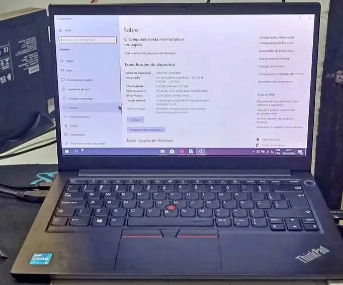 notebook ThinkPad i5 E14 gen2 g11