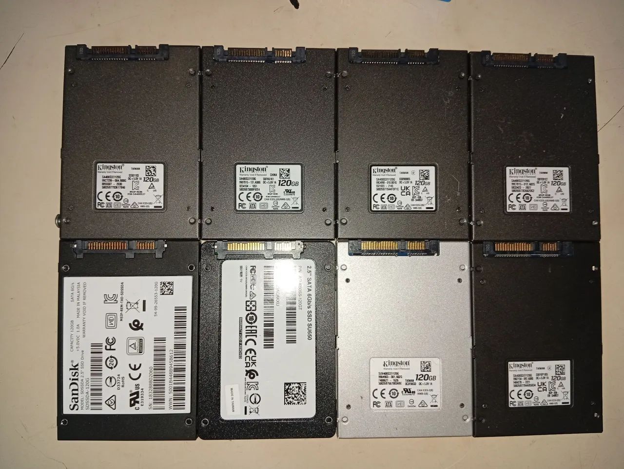 Lote 8 SSDs 120gb - Foto 3
