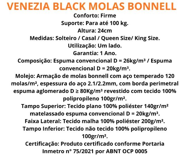 Colchão Queen Size Molas Bonnel - Foto 2