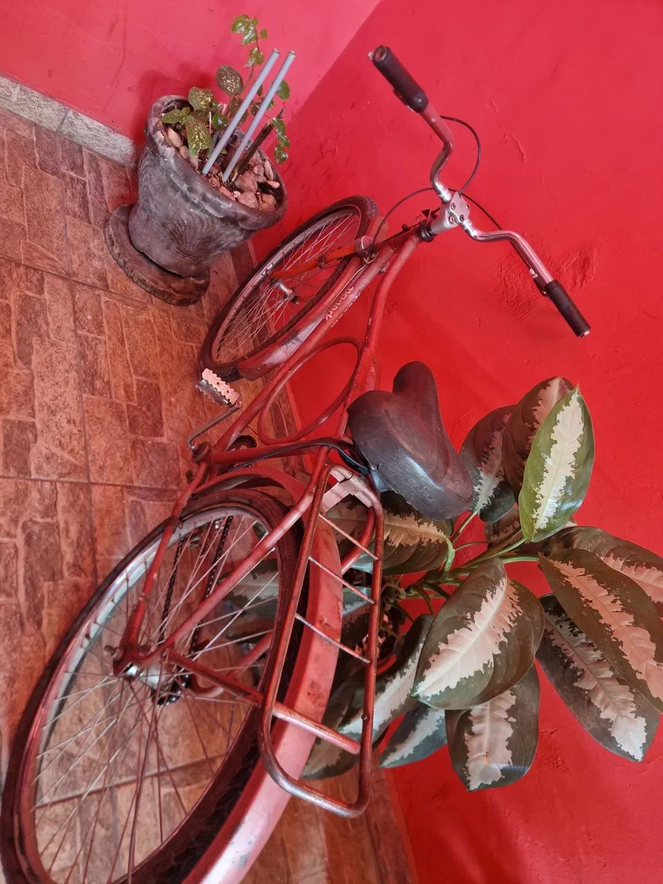 Bicicleta monark original antiga quadro cachimbado original e freio a pedal - Foto 4