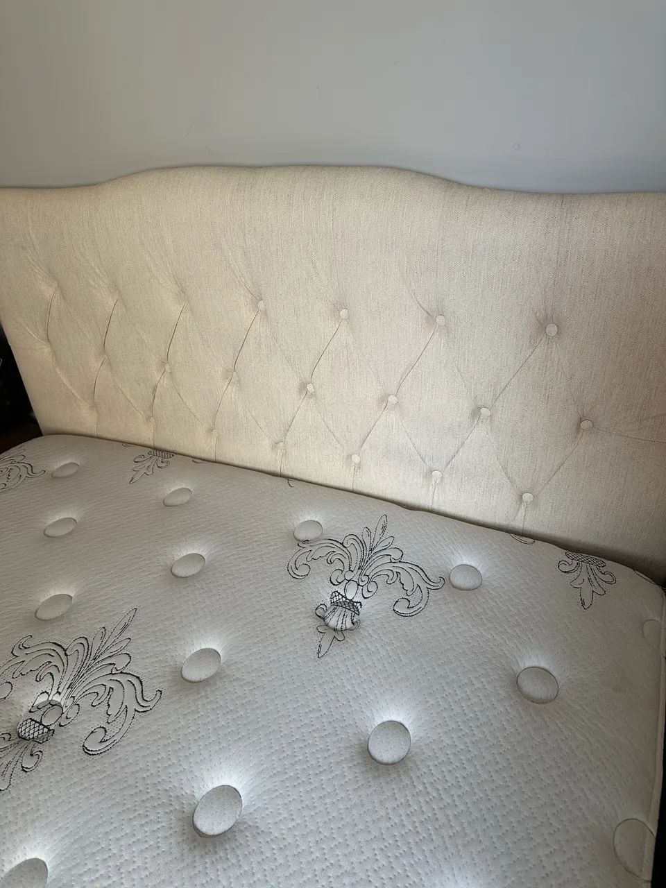Cama Box casal 1,38 com base colchão de 33 de intensidade e cabeceira  - Foto 5
