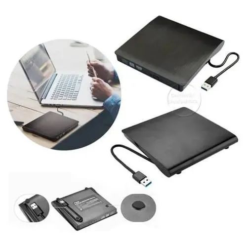Gravador Leitor Dvd Externo Usb 3.0 Kp-le300 para Pc e Notebook *ENTREGA GRÁTIS* - Foto 2