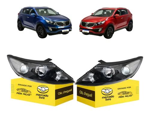 Par Farol Kia Sportage 2011 2012 2013 2014 2015 S/led Novo Ambos Lados