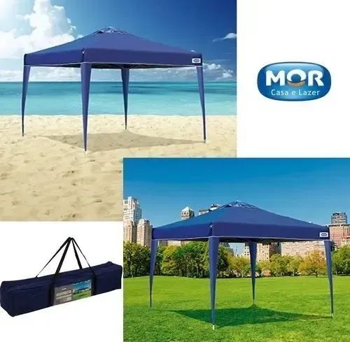 Aluguel de tenda 3x3 sanfonada azul - Foto 3