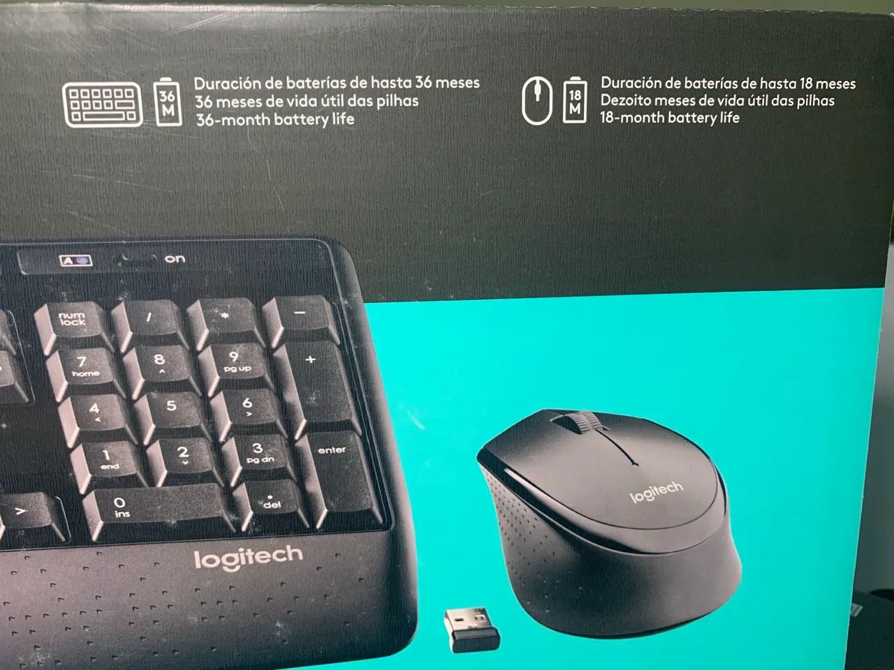 Kit Teclado e Mouse Comfort Logitech MK345 - Foto 5