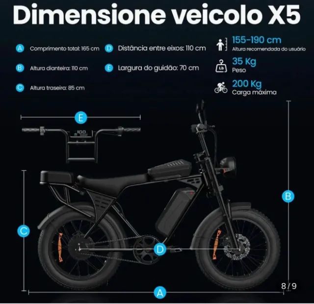 Bike eletrica X5 - Foto 3