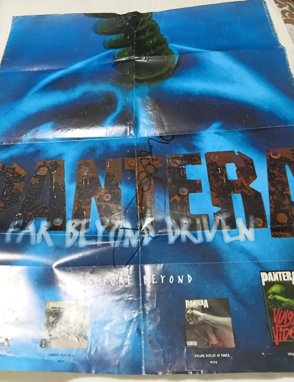 Dimebag Darrell Pantera - Palheta E Poster Autografado - Foto 4