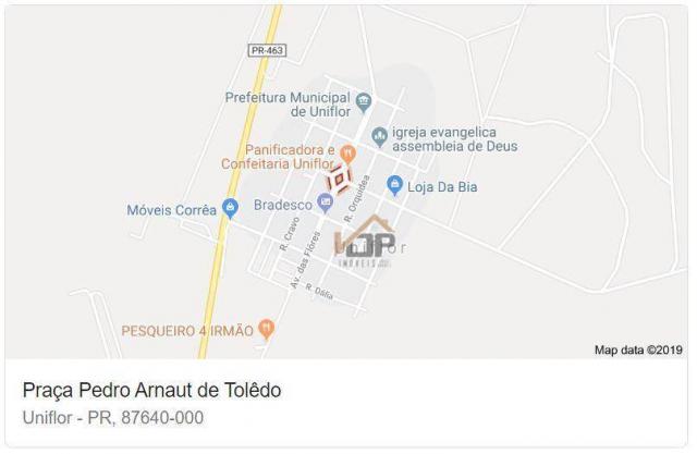 Terreno à venda, 843 m² por R$ 316.619,30 - Centro - Uniflor/PR - Foto 5