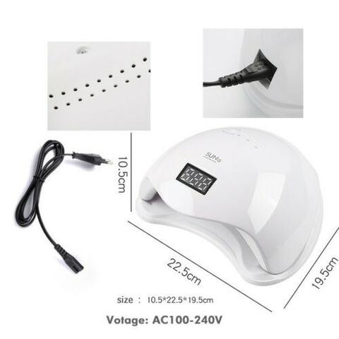 Entrega Gratis!! Cabine Sun Led Uv 48w Digital Sensor Estufa Forno Unhas Gel - Foto 3