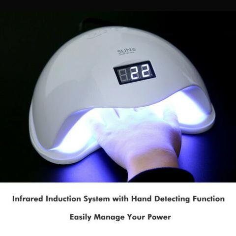 Entrega Gratis!! Cabine Sun Led Uv 48w Digital Sensor Estufa Forno Unhas Gel - Foto 2