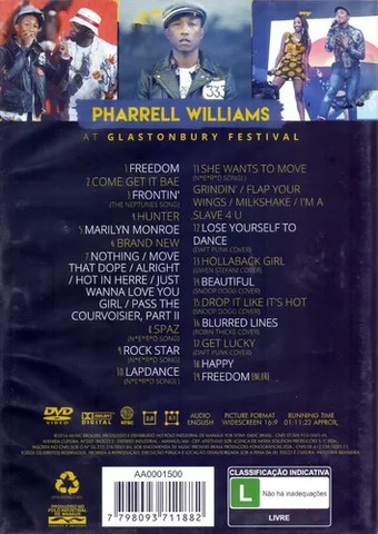 Dvd Pharrel Williams - Glastonbury Festival - Foto 2