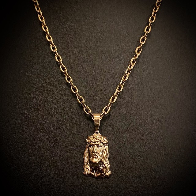 Corrente em Ouro 18k 750 com Pingente Face de Cristo
