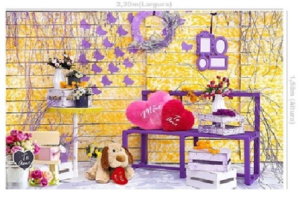 Fundo Fotográfico Tecido 1,50 x 2,20 - Dia das Mães  (cód ff8) 