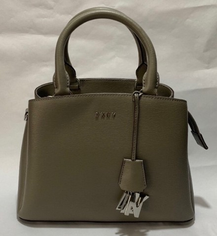dkny brown leather bolsa