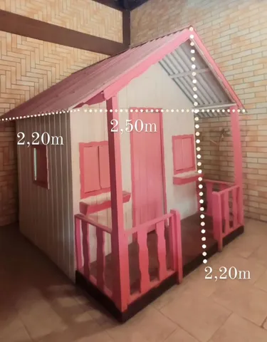 Casa Casinha da Barbie em mdf 110cm de Altura+ 22 Móveis