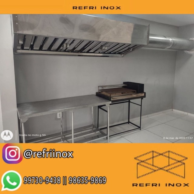 Coifa inox poa inox mesa de inox  - Foto 2