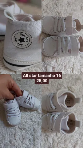 All Star Infantil Bebê, Calçado Infantil para Bebê All Star Nunca Usado  89330512