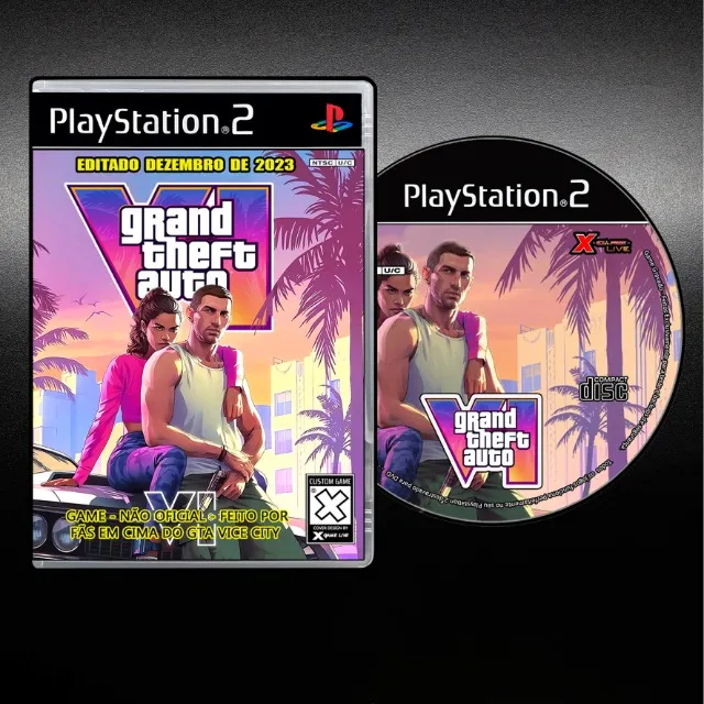 GTA Vice City [REPRO-PACTH] - PS2 - Sebo dos Games - 10 anos!