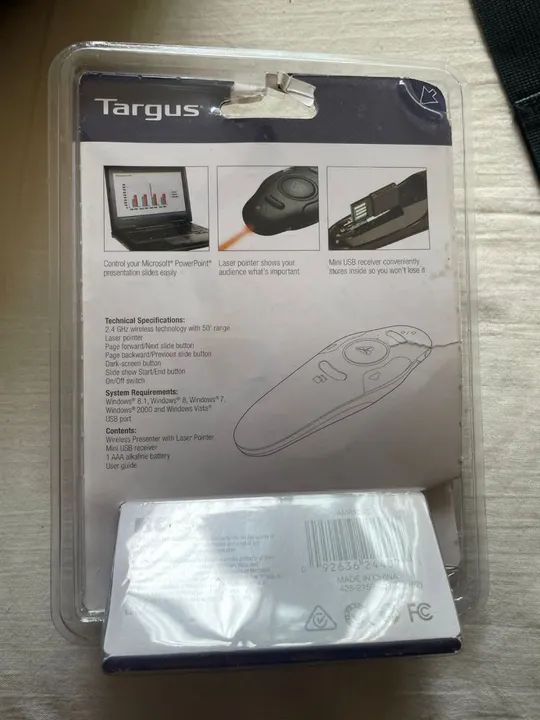 Apresentador Wireless A Laser Targus Amp16us 2.4ghz preto - Foto 3